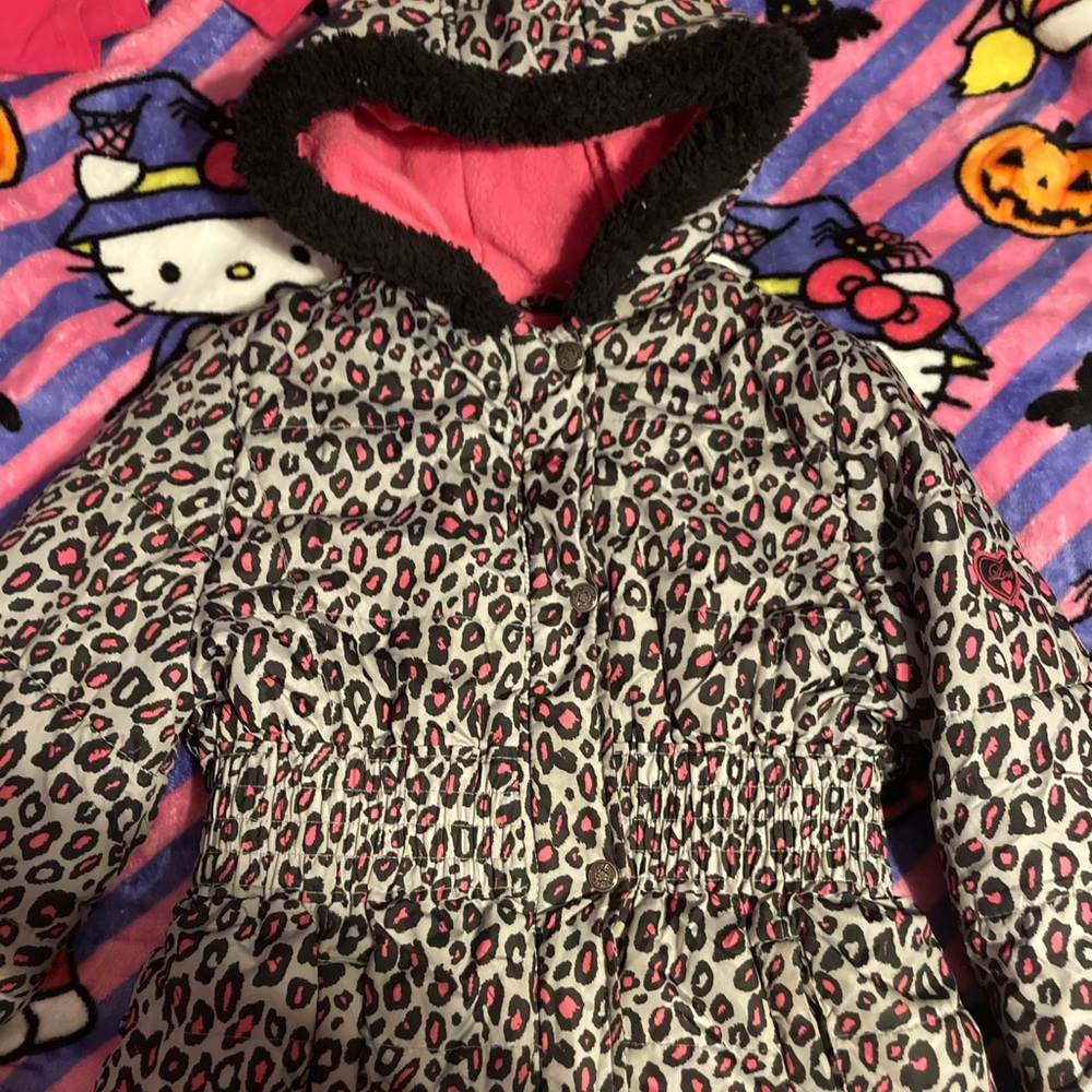 Y2K Cheetah Puffer Jacket